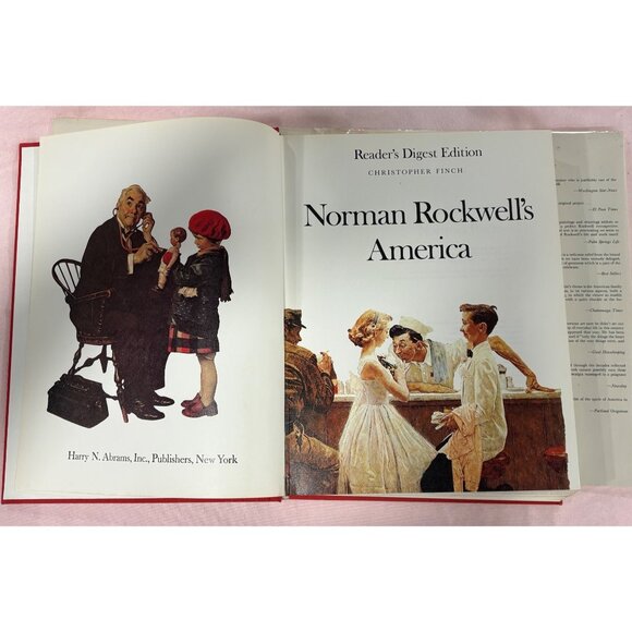 Norman Rockwells America Hardcover Readers Digest Christopher Finch 1976 Edition - Picture 6 of 14